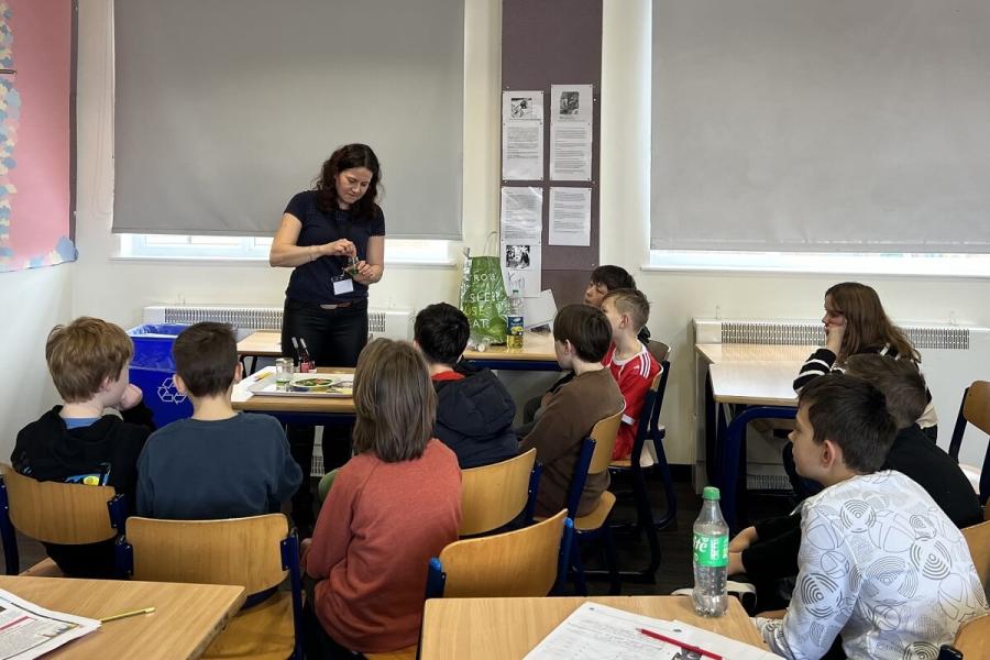 Hammersmith students learning about Polish Innovators during Women's History Month