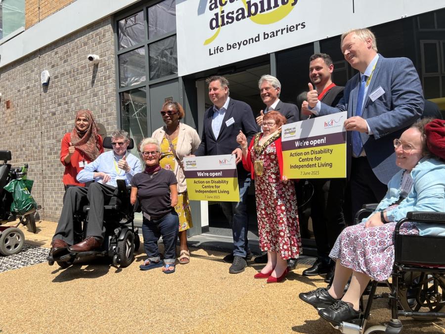 Action on Disability's new centre for Independent Living in Fulham was opened in June 2023 by staff, H&F councillors and local residents.