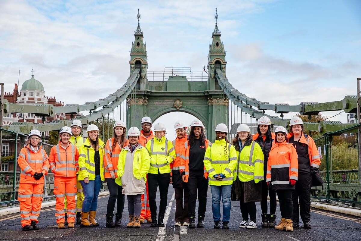 Eleven members of the London Women in Engineering Group (LoWEG) visited our 136-year-old Hammersmith Bridge.