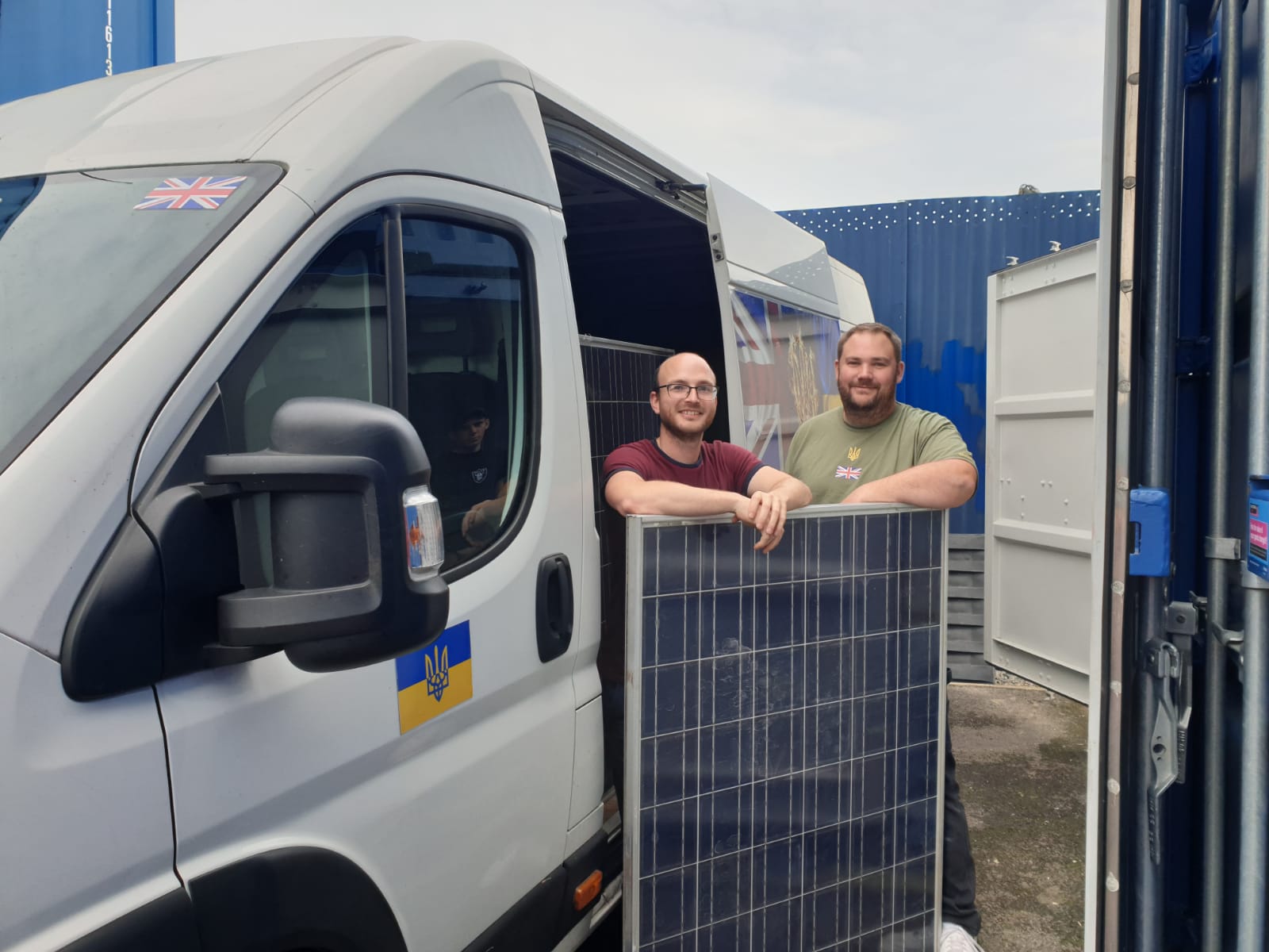 Charity UK Friends of Ukraine leave for Ivanika, where the solar panels will help power local homes and community buildings