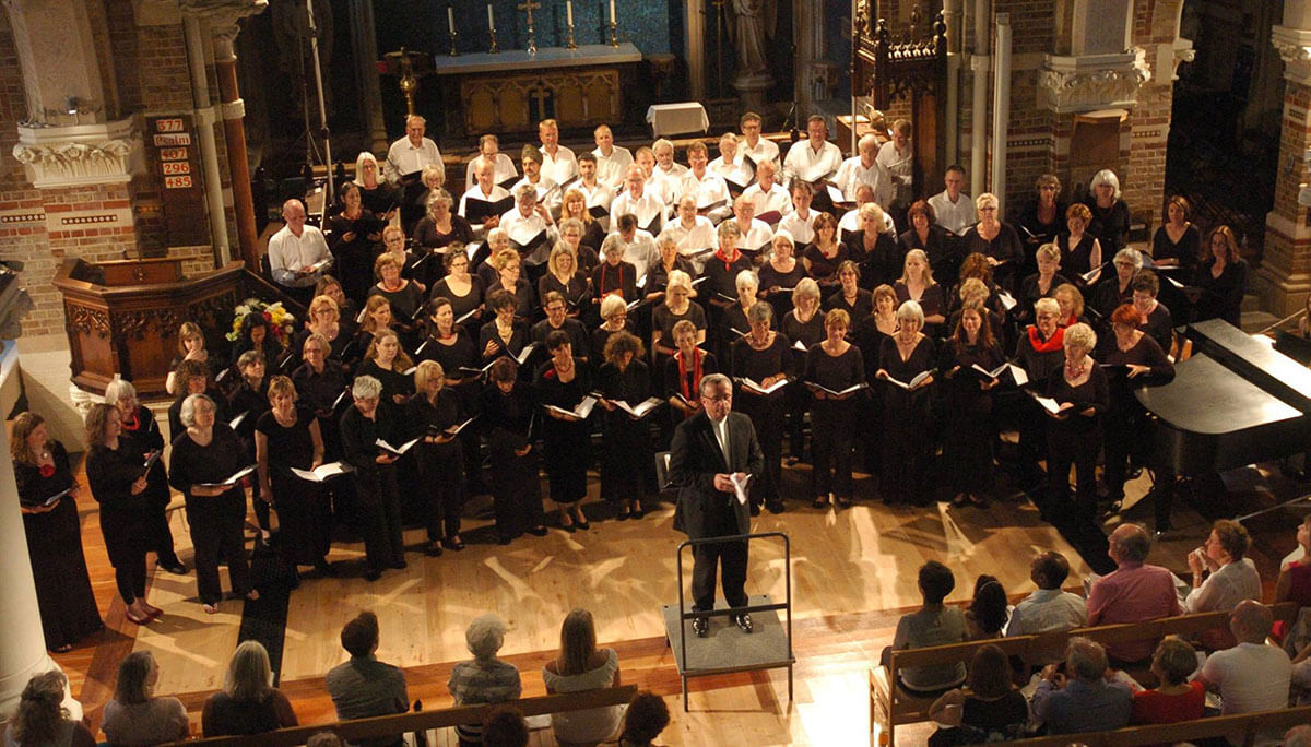 The Addison Singers performing at St Andrew's church, W14