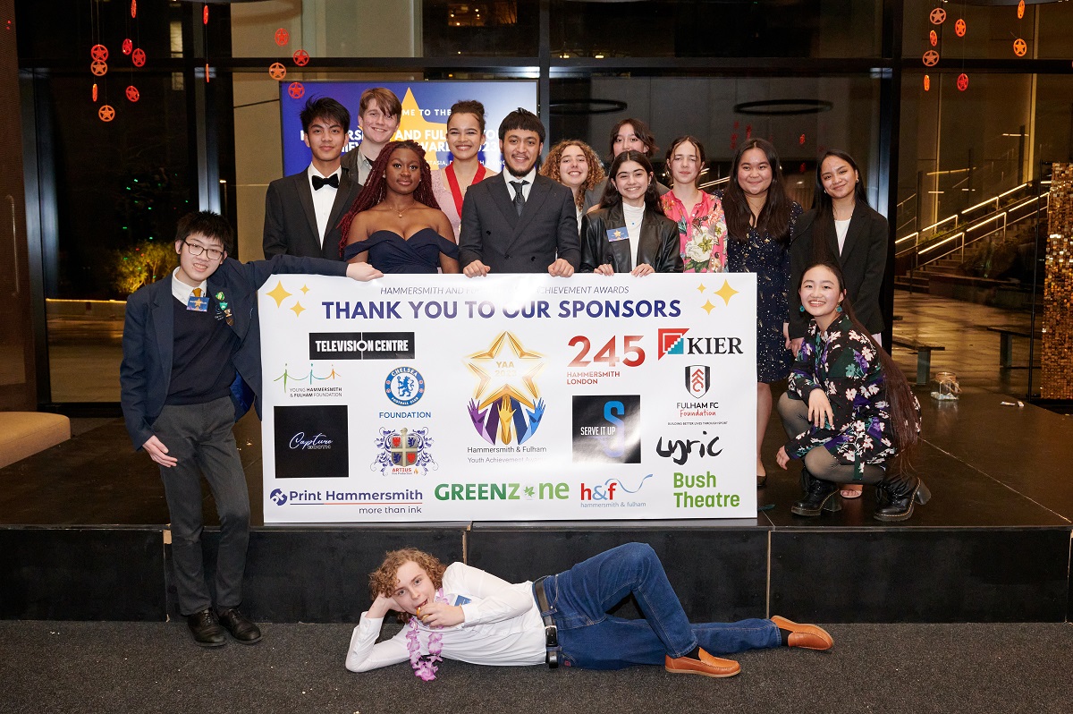 H&F's Youth Council at the Youth Achievement Awards 2023