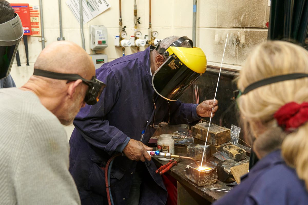 Welding class at the Macbeth Centre