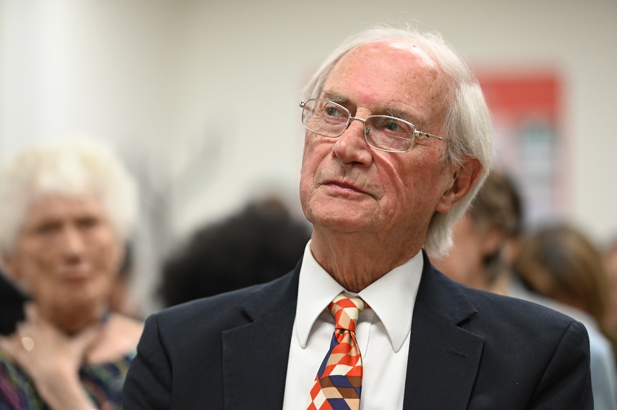 Barrie Stead pictured at the council’s AGM on 24 May 2023 where he was awarded Freedom of the Borough