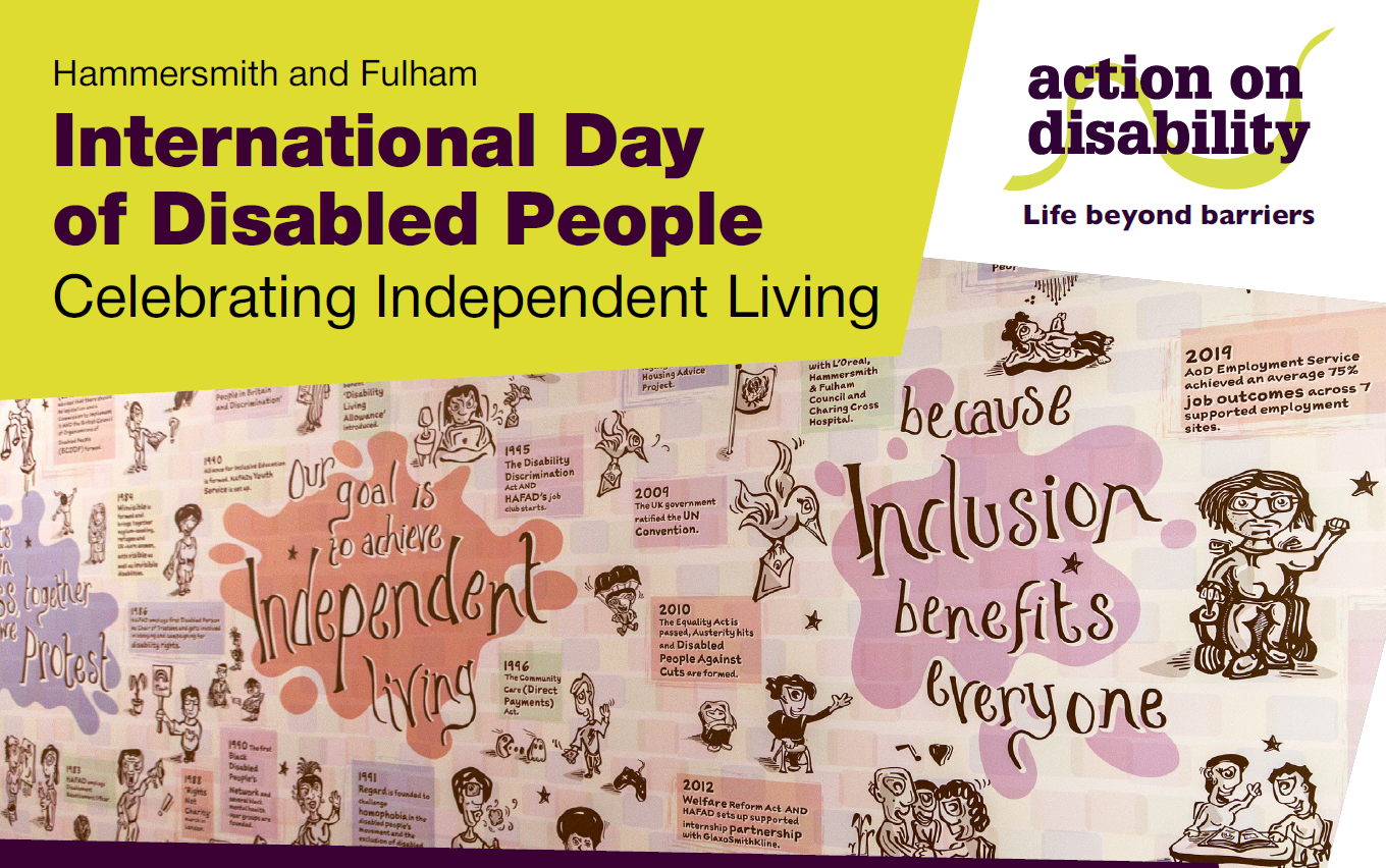 H&F International Day of Disabled People - celebrating independent living