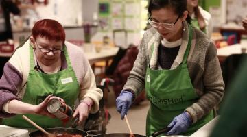 H&F Mayor Cllr Patricia Quigley at the Nourish Hub