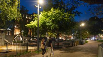 Improved lighting around the play area in Shepherds Bush Green