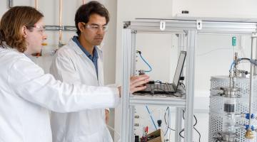 Carbon removal technology being developed at the Airhive labs at Scale Space, White City