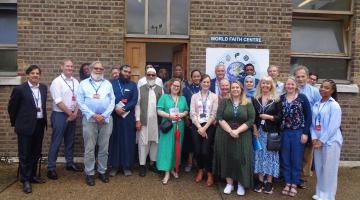 H&F Faith Forum members pictured with (front row, L-R) H&F Deputy Leader, Cllr Alex Sanderson, H&F Chief Executive Sharon Lea and Cllr Rebecca Harvey, H&F Cabinet Member for Social Inclusion and Community Safety