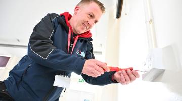 H&F housing maintenance technician at work