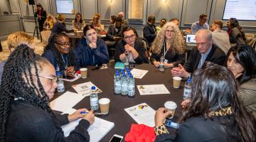 West London employment and skills representatives at an event