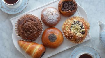 Pastries from the Happy Sky Bakery in Askew Road, W12