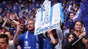 Chelsea fans at Wembley