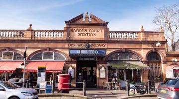 Barons Court tube station exterior