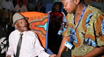 Danny Daniel celebrating his 100th birthday