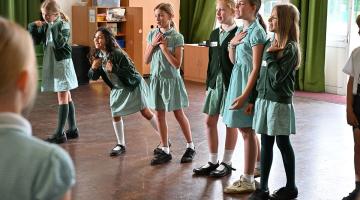 All Saints primary students learning Shakespeare skills