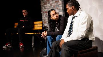 Cross the Line follows the story of Tyler (right) who becomes entangled with a charismatic older boy 'G' (left)
