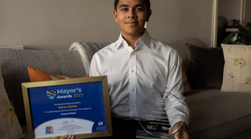 Rohan with his Civic Honour and RBKC Mayor's Award