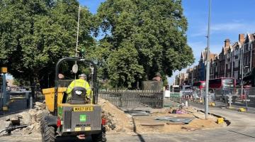 The new crossing point will bridge the gap between the Green and the two shopping centres, Westfield London and West12