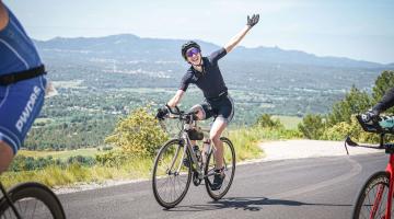 Victoria Gomez at the IRONMAN 70.3 in Aix-en-Provence, France