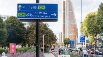 Improvements to the bi-directional cycle route along Wood Lane now ensures safer cycling in the area