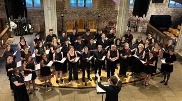 Fulham Camerata Choir performing at a previous concert.