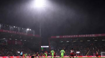 The rain fails on the Vitality Stadium