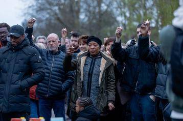 Four years after his murder, friends and family gathered in Ravenscourt Park to remember the life of Alexander Kareem