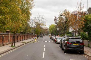 Cars parked in Peterborough Road, SW6