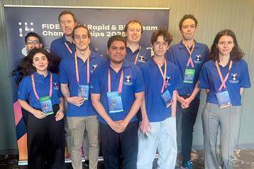 Hammersmith’s amateur champions (back row, from left): Aryaman Ganguly, Ali Hill, Tom Villiers and Ash Stewart. Front (from left): Maria Ciocan, Marco Gallana, Gaston Franco, Kai Hanache, and Gesneria Cepoi