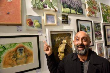 Local artist displays work at past gallery pop-up