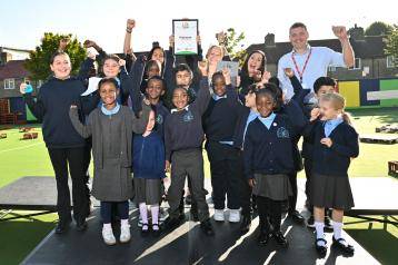 Pupils and teachers celebrated the award on Friday (19 September)