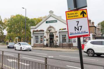 Buses will be on diversion during the works