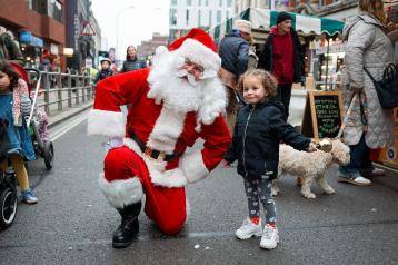 Father Christmas at at Hammersmith Winter Festival