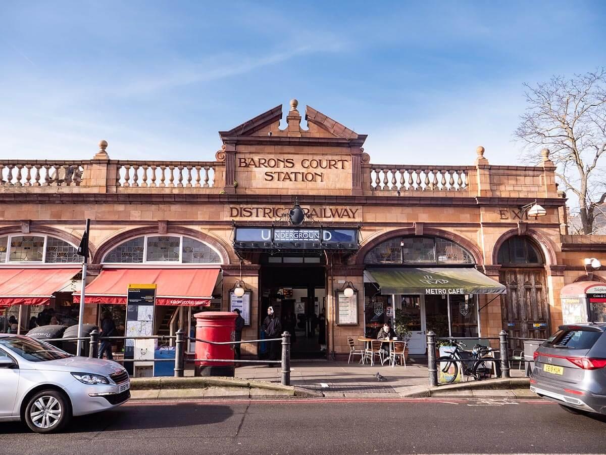 Barons Court tube station exterior