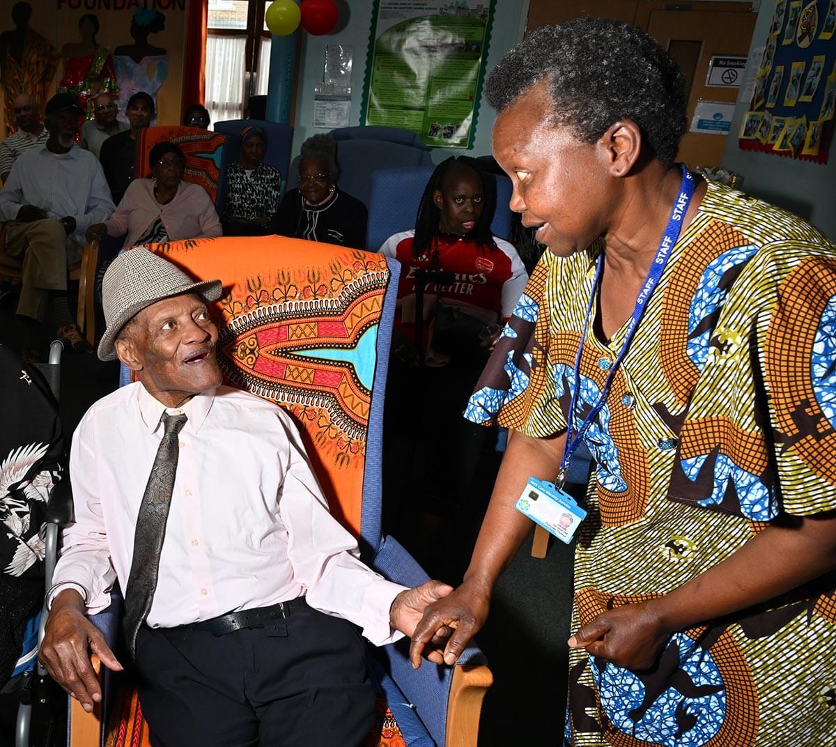 Danny Daniel celebrating his 100th birthday