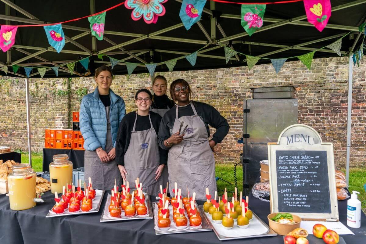 Apples on sale at Fulham Palace's annual Apple Day