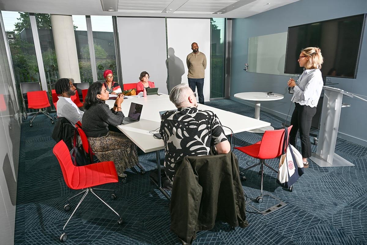 Our five changemakers at work with Start-Up Discovery School