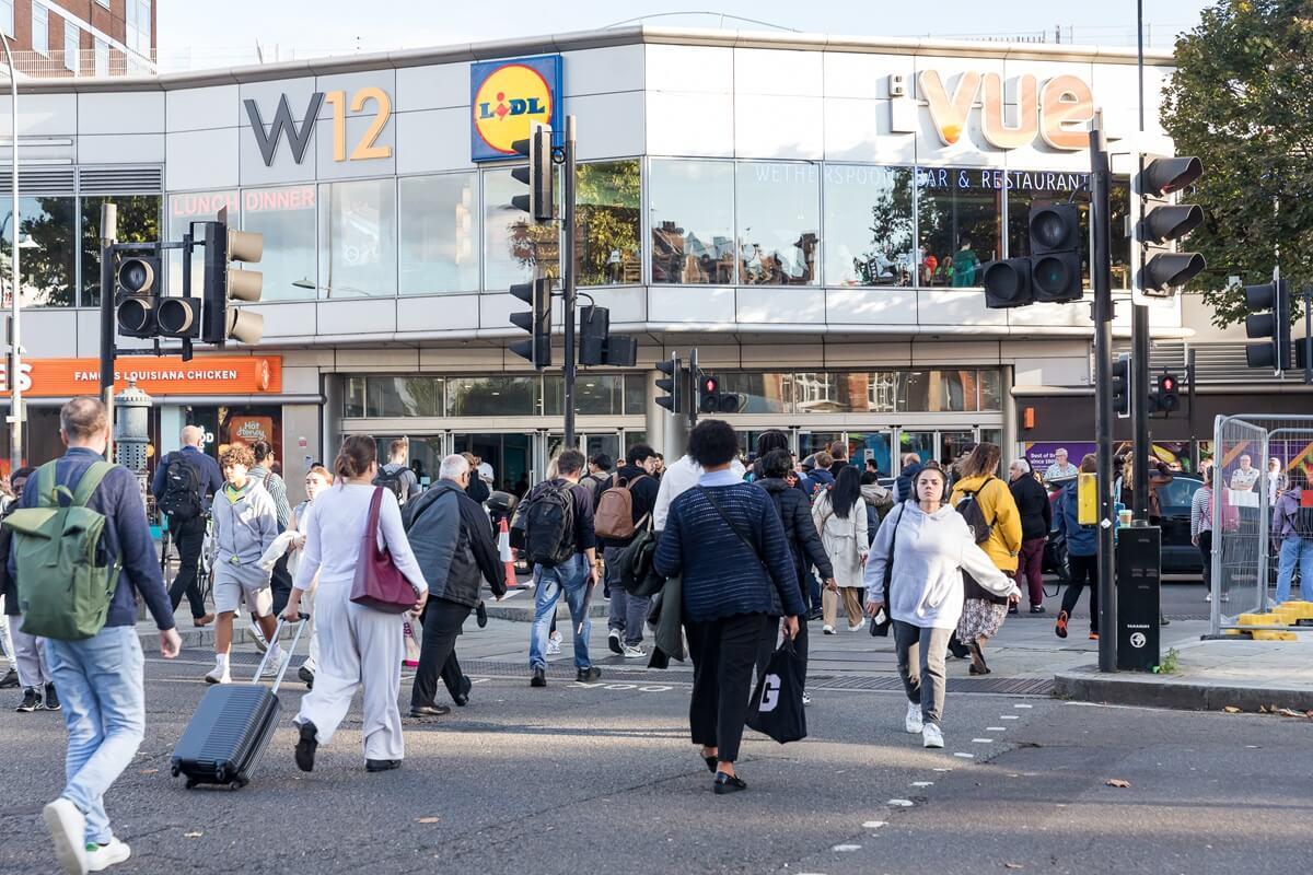 The new crossing point will bridge the gap between the Green and the two shopping centres, Westfield London and West12