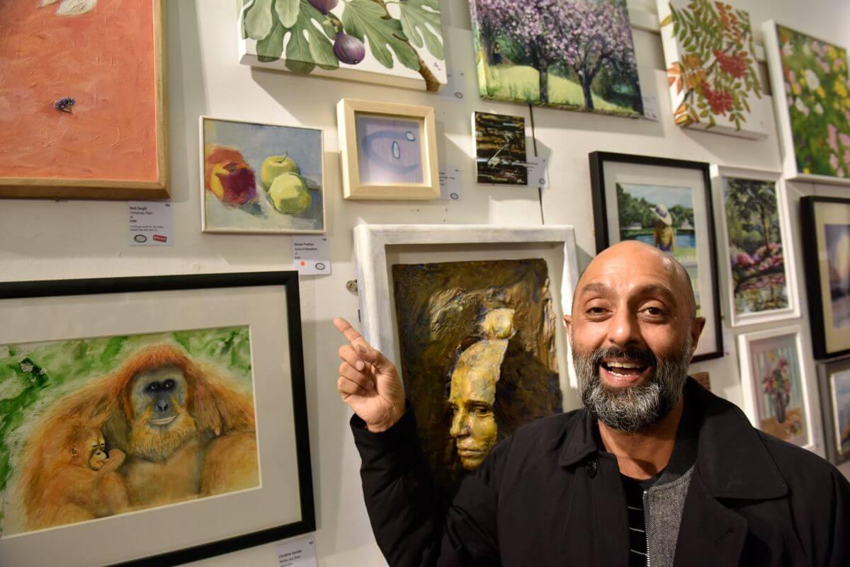 Local artist displays work at past gallery pop-up