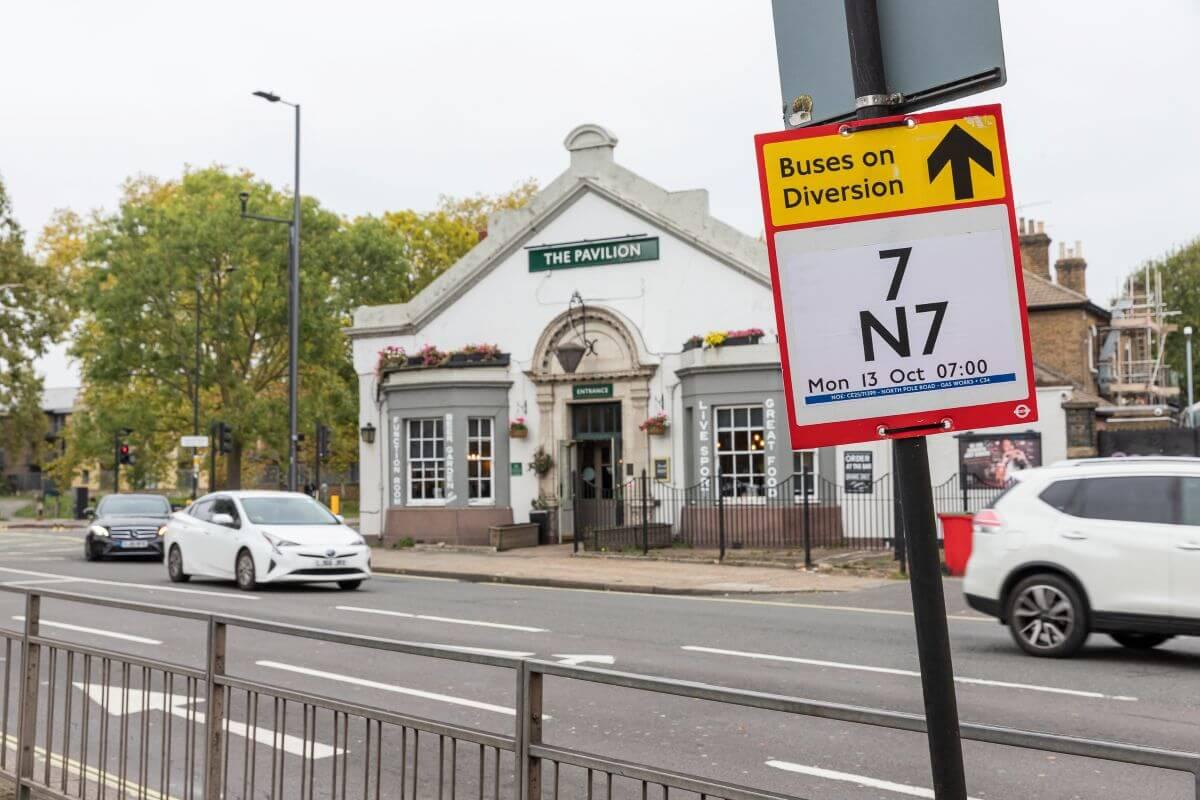Buses will be on diversion during the works