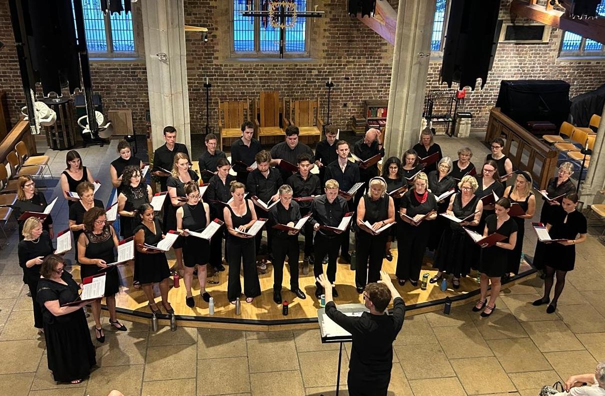Fulham Camerata Choir performing at a previous concert.