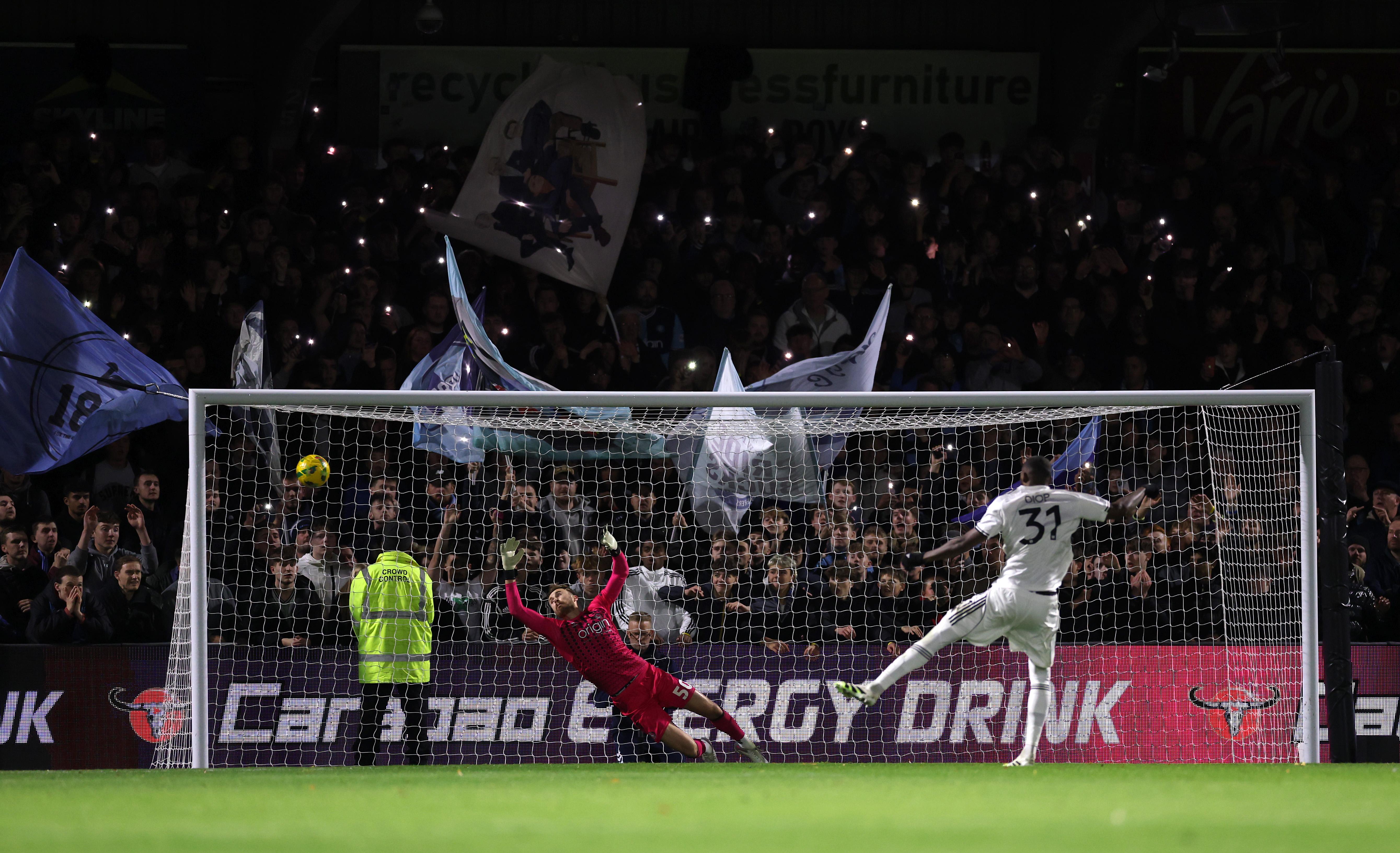 Issa Diop scores the winning penalty