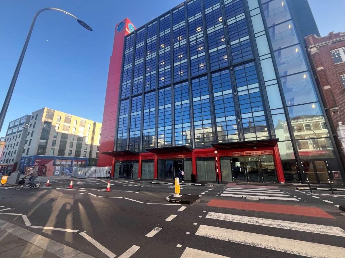 King Street in Hammersmith outside the Civic Campus