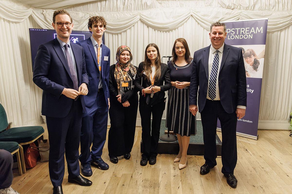 Group shot of Pathway Bond attendees at Parliament