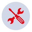 Graphi representation of a spanner and a screwdriver