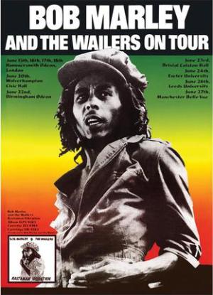 Boby Marly and Wailers tour poster