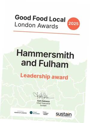 Good Food Local London Awards H&F Leadership Award