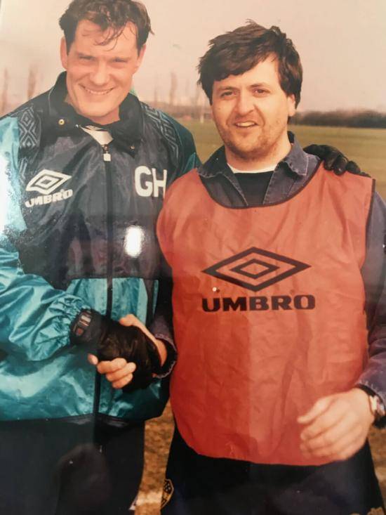 Glenn Hoddle (left) with Paul