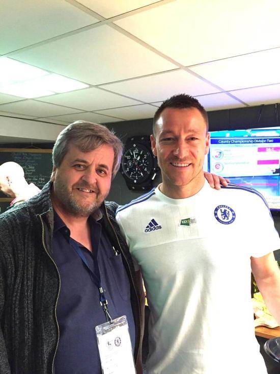 Paul with John Terry (right) in 2018